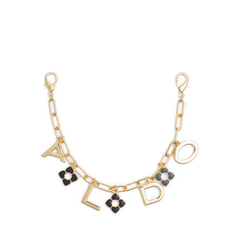 Qelili Women's Handbag Charm - Black-Gold Multi