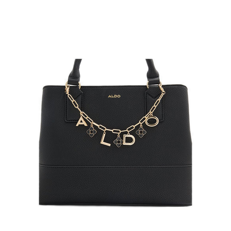 Qelili Women's Handbag Charm - Black-Gold Multi