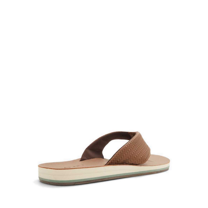 Taj Men's Thong Flat Sandals - Brown