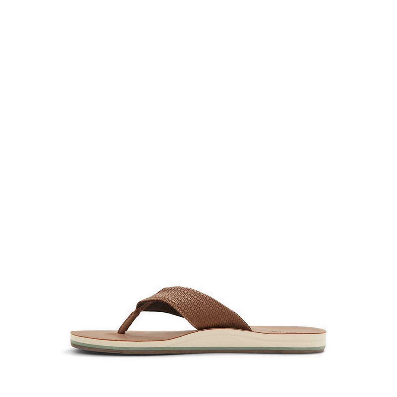 Taj Men's Thong Flat Sandals - Brown
