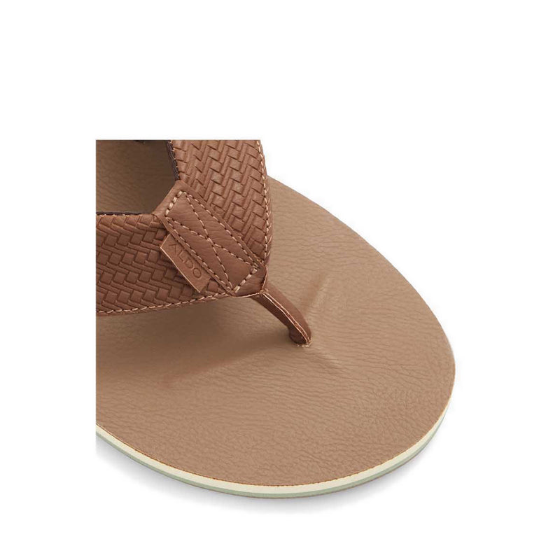 Taj Men's Thong Flat Sandals - Brown
