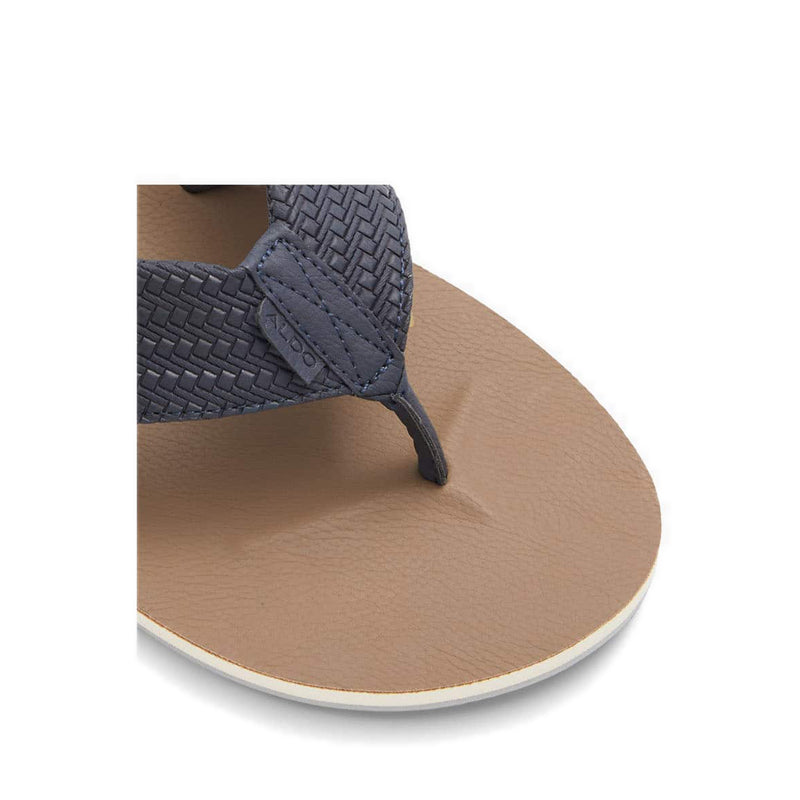 Taj Men's Thong Flat Sandals - Navy