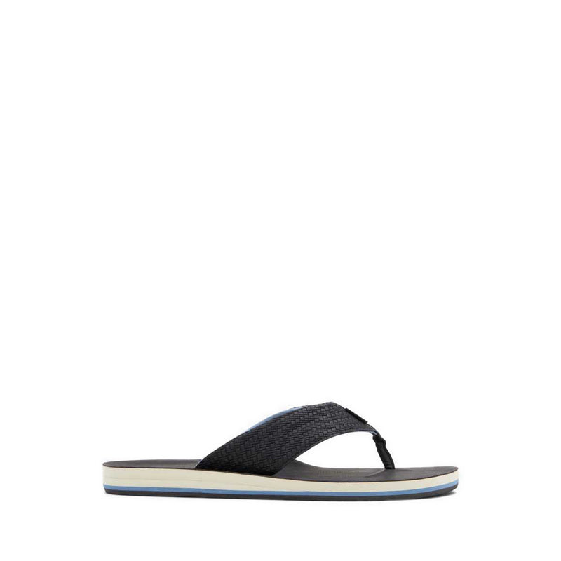 Taj Men's Thong Flat Sandals - Black