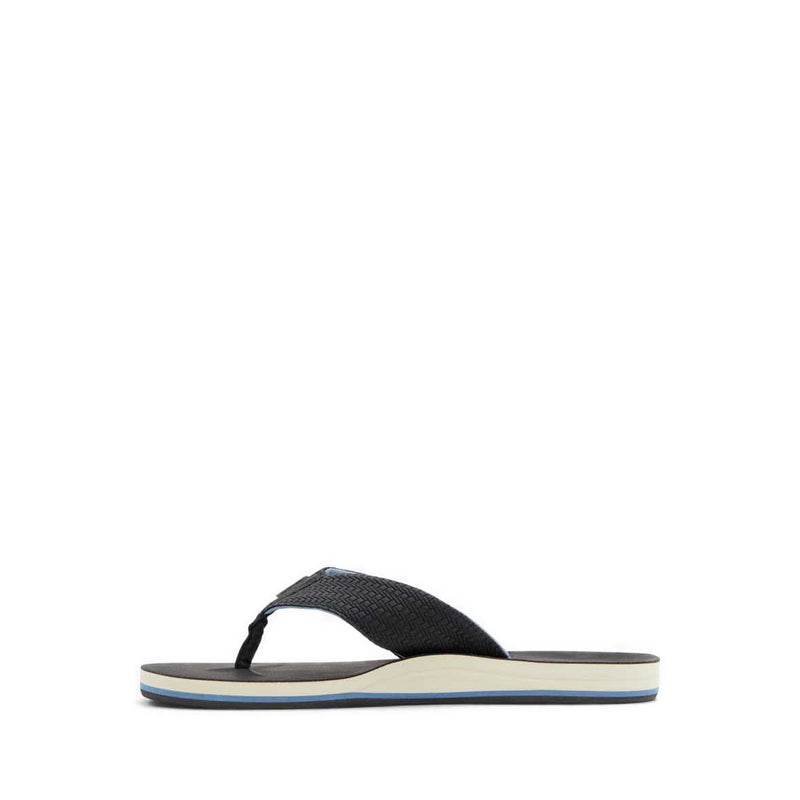 Taj Men's Thong Flat Sandals - Black