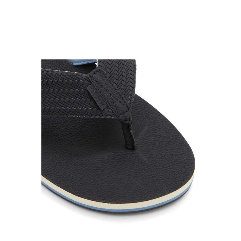 Taj Men's Thong Flat Sandals - Black