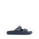 Hideo Men's Flat Sandals- Open Navy