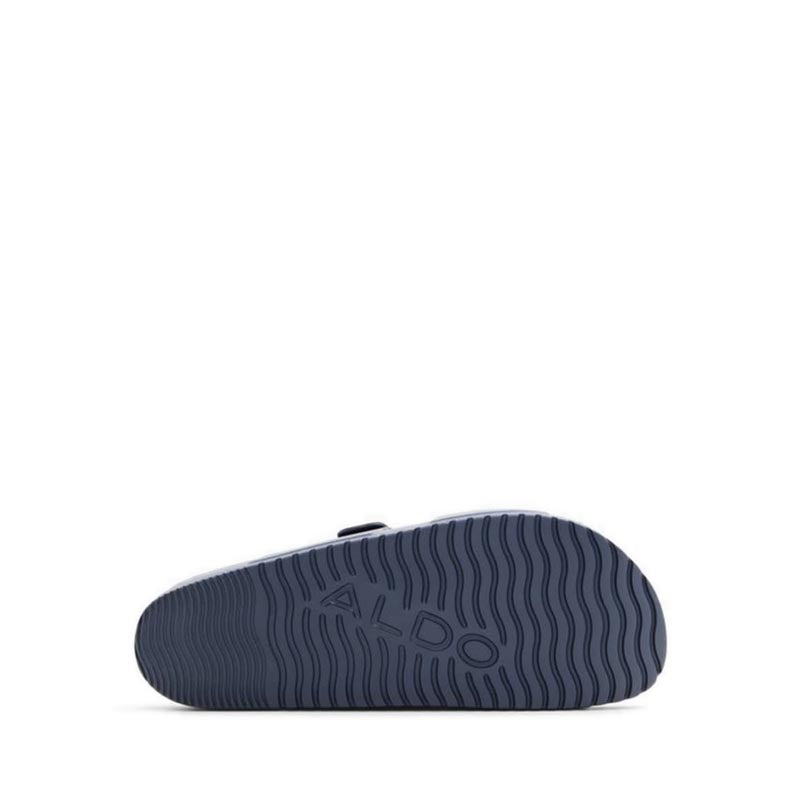 Hideo Men's Flat Sandals- Open Navy