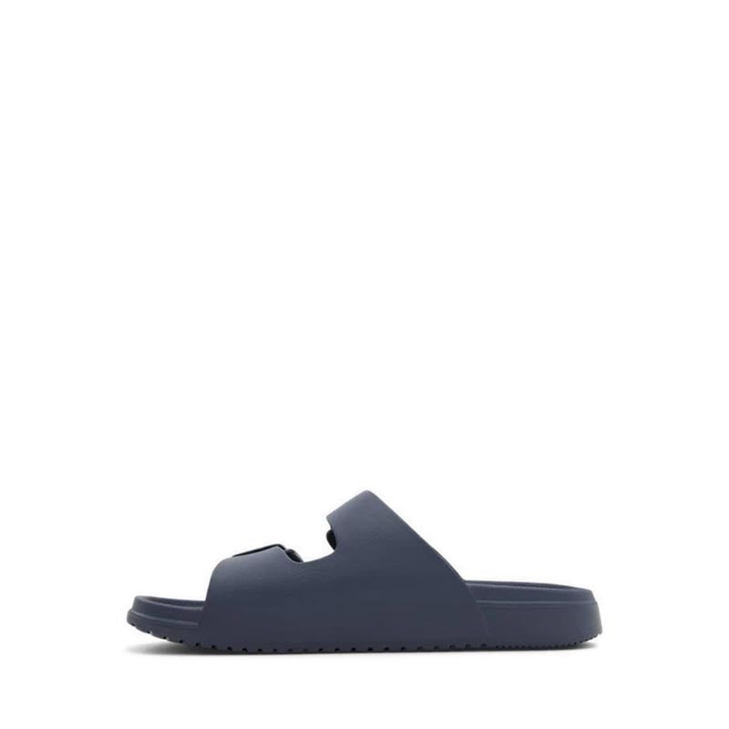 Hideo Men's Flat Sandals- Open Navy