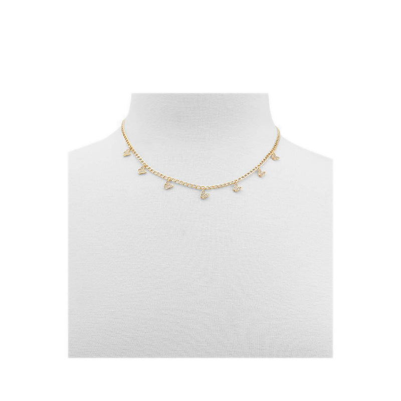 Seagate Women's Necklace - Gold-Clear Multi