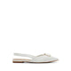 Tozi Women's Slingback Flats - White