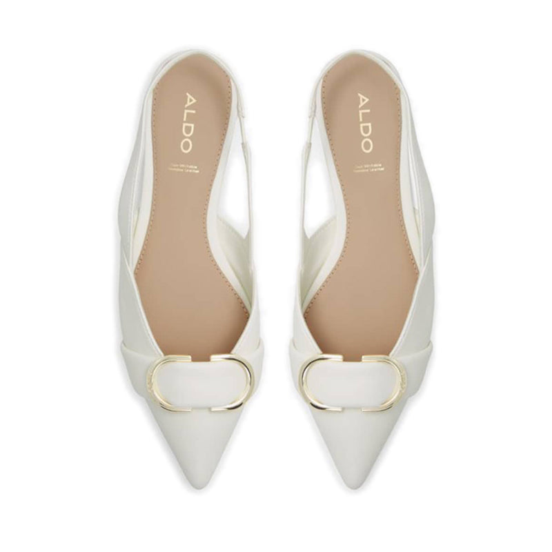 Tozi Women's Slingback Flats - White