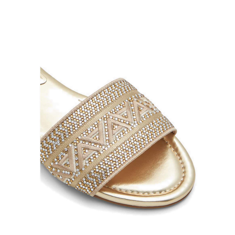 Ghalia Women's Flat Sandals - Champagne