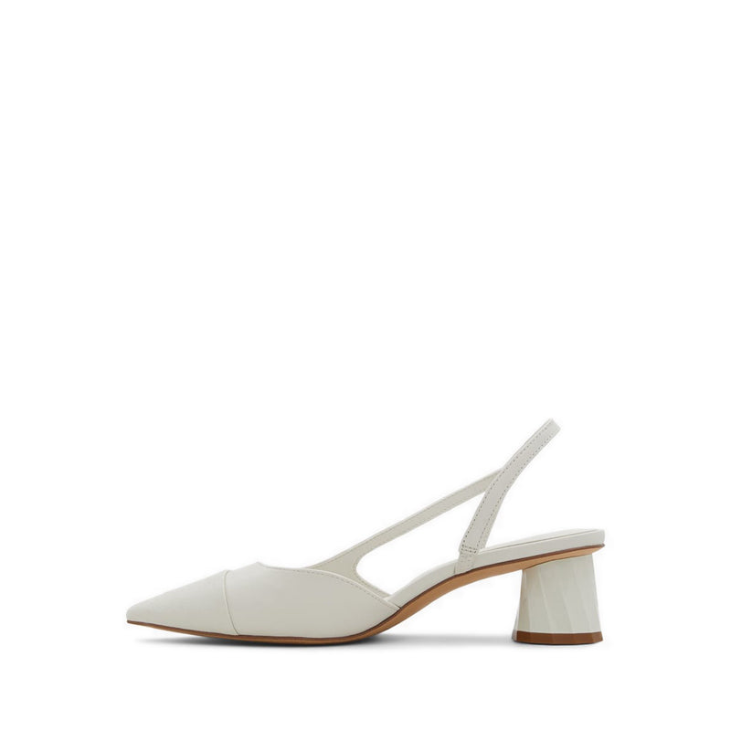 Valaclya Heeled Shoes - White/Bone