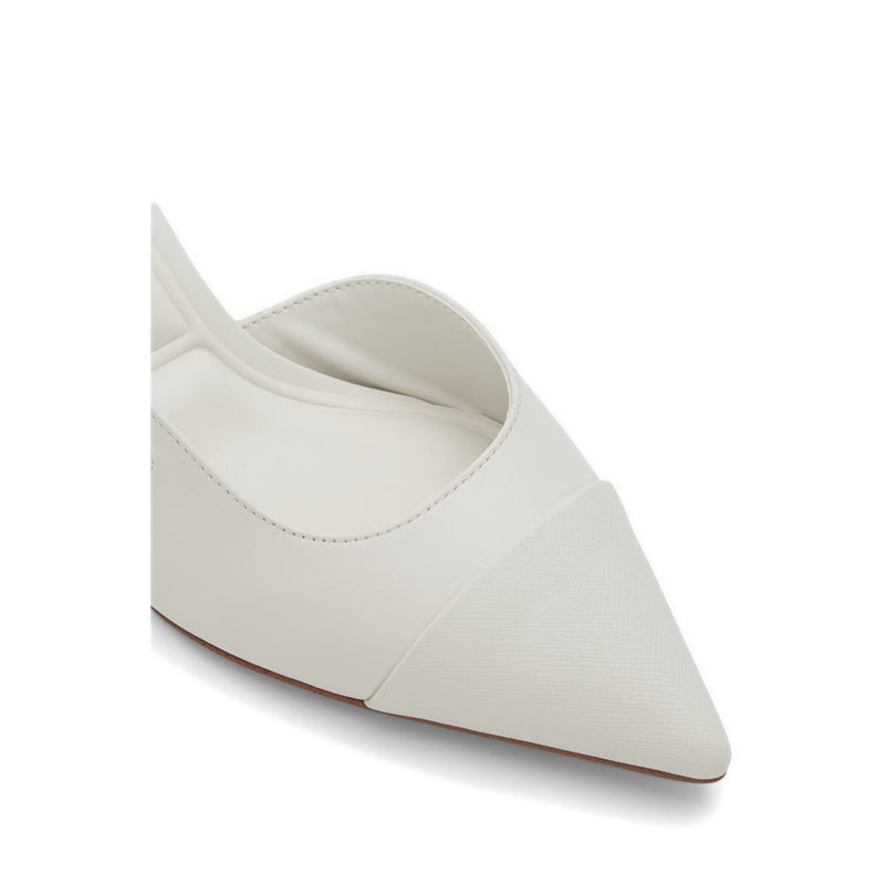 Valaclya Heeled Shoes - White/Bone