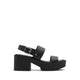 ALDO LAURINE HEELED SANDALS - BLACK