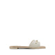 Jeannie Flat Sandals - White