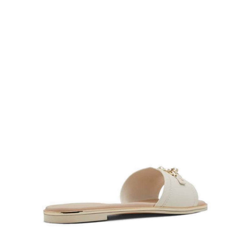 Jeannie Flat Sandals - White