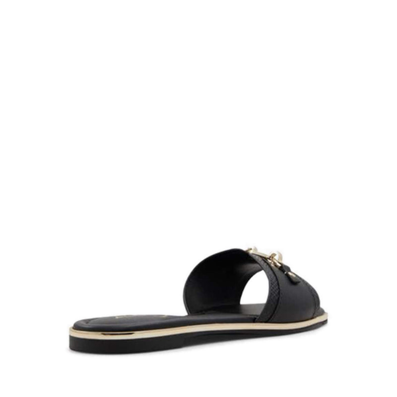 Jeannie Flat Sandals - Black