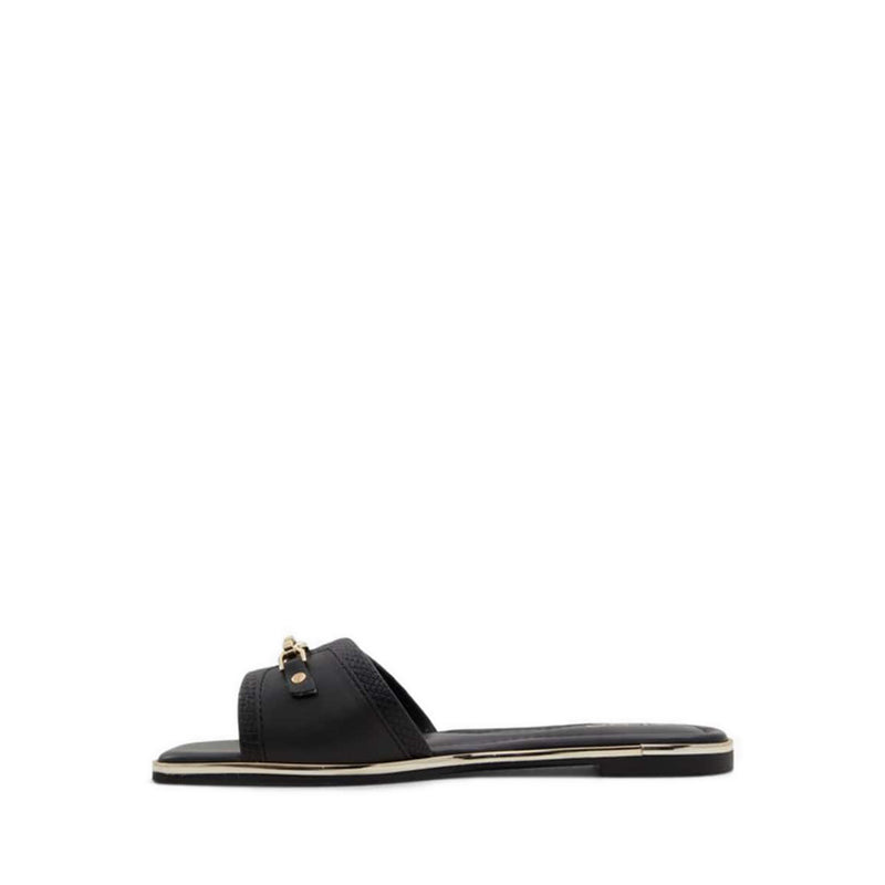 Jeannie Flat Sandals - Black