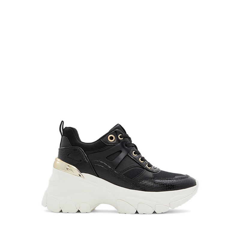 Griedia Women's Jogger Sole Wedge Sneakers - Black