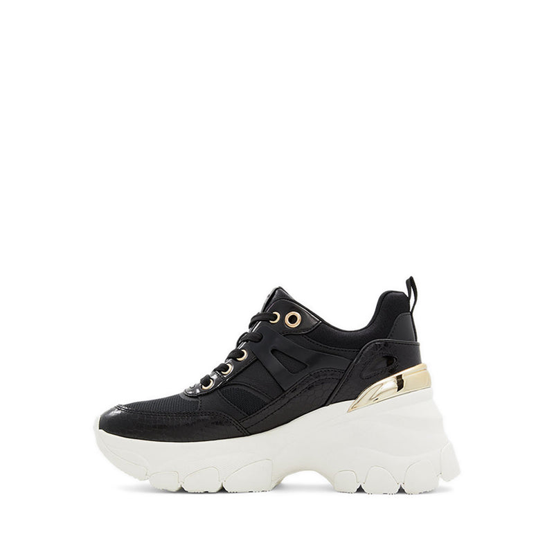 Griedia Women's Jogger Sole Wedge Sneakers - Black