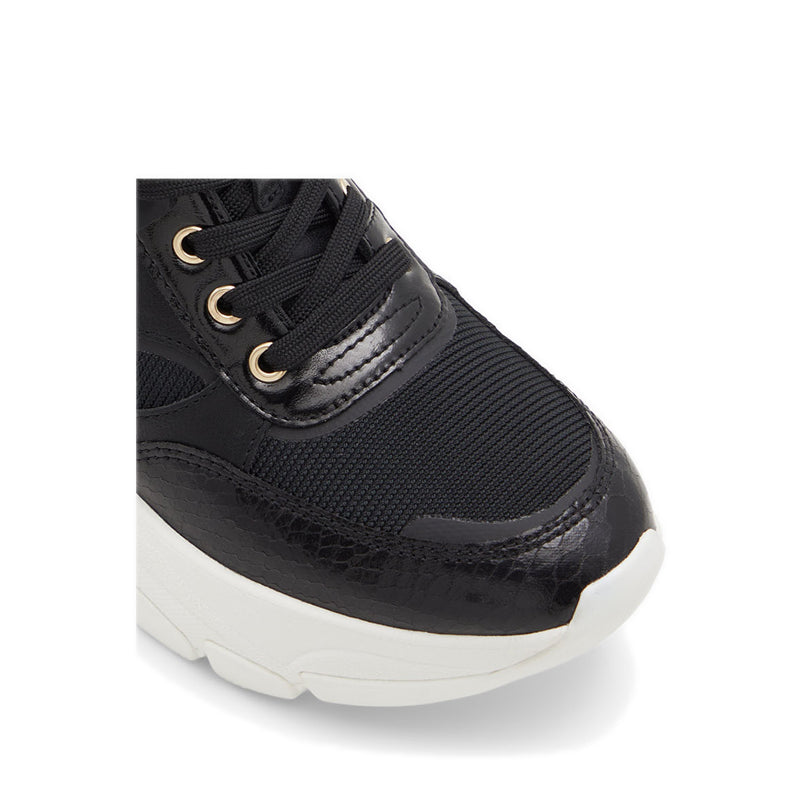 Griedia Women's Jogger Sole Wedge Sneakers - Black