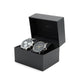 Wallburg Men's Watch - Black-Silver Multi