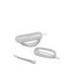 Leederville Women's Hair Barrette - Silver/Clear Multi