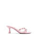 BARBIEMULE HEELED SANDALS - PINK