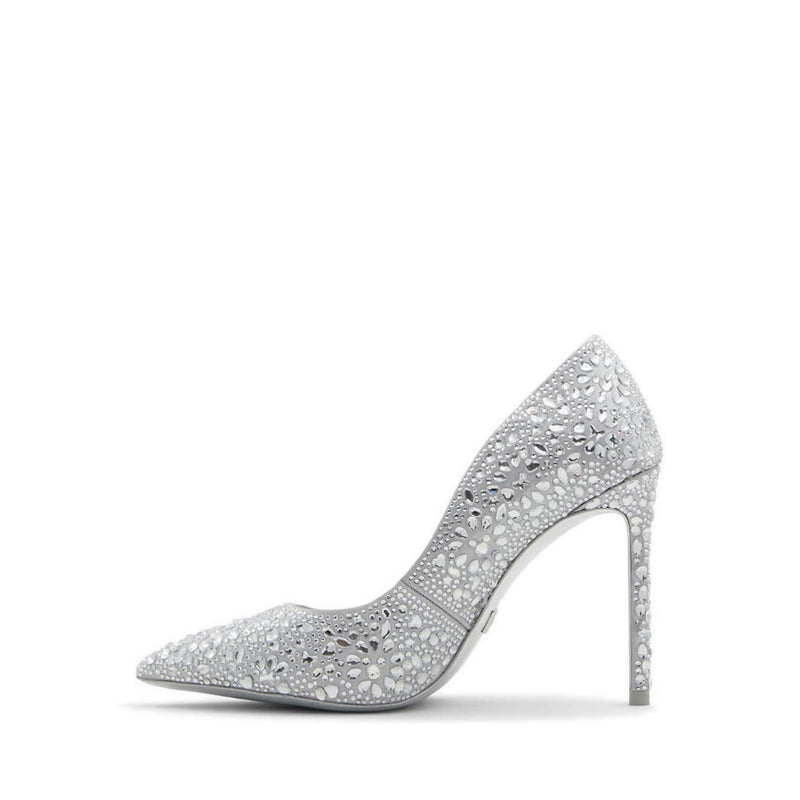 D100 Plstessy Women's Stiletto Pump - Silver