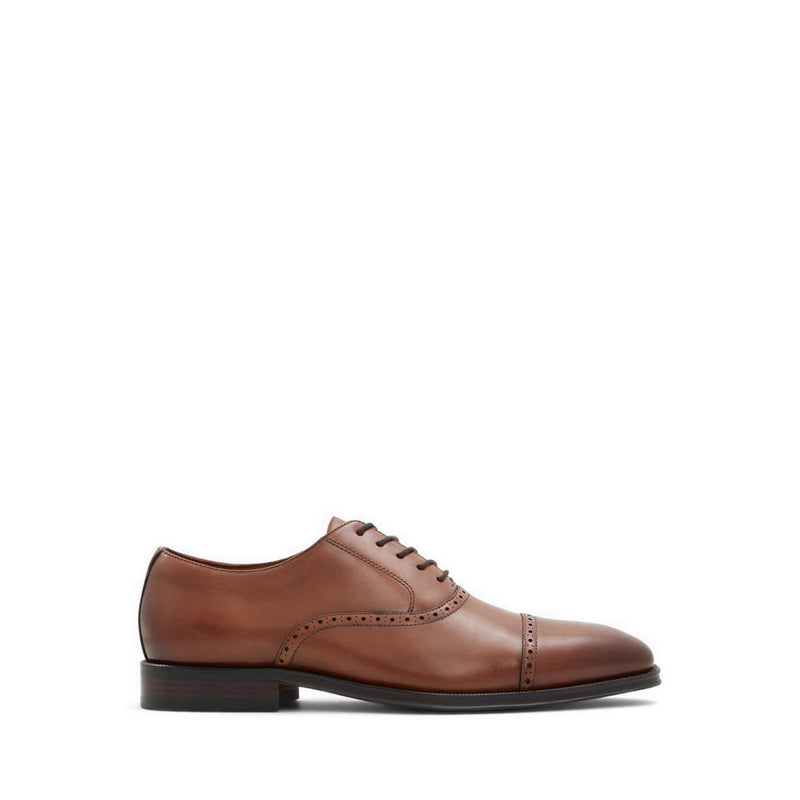 Cunningham Men's Brogue Lace-Up Dress Shoe - Cognac