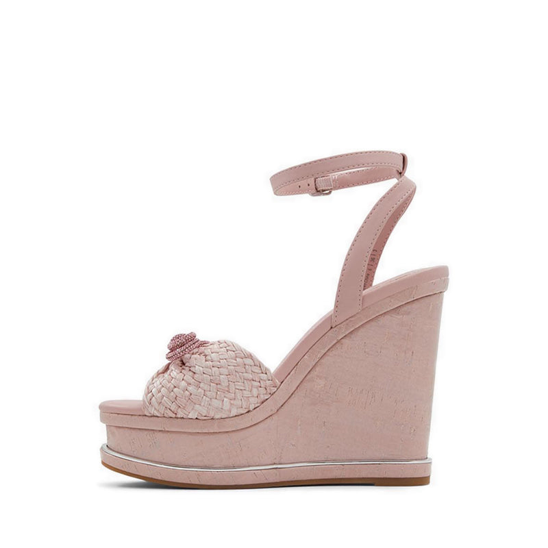 Cheanwan Women's Wedge Sandals - Light Pink