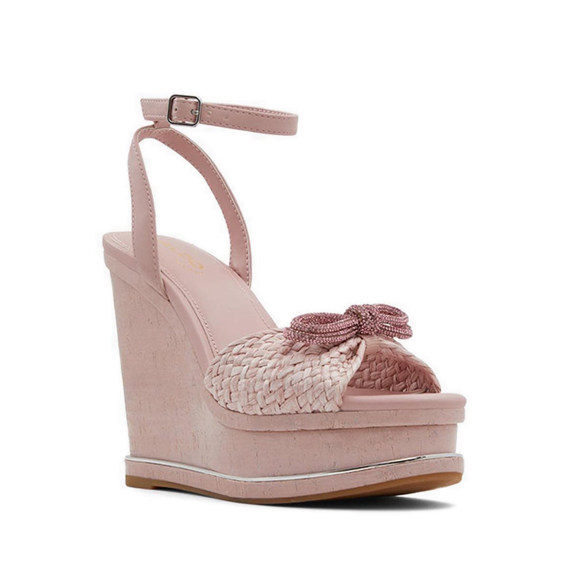 Cheanwan Women's Wedge Sandals - Light Pink