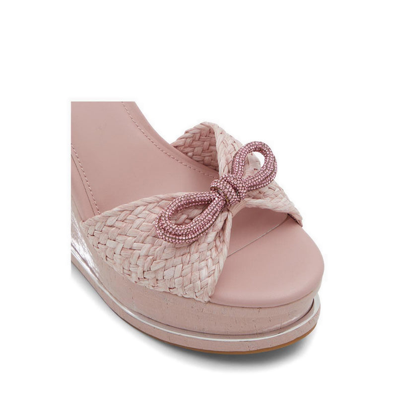 Cheanwan Women's Wedge Sandals - Light Pink