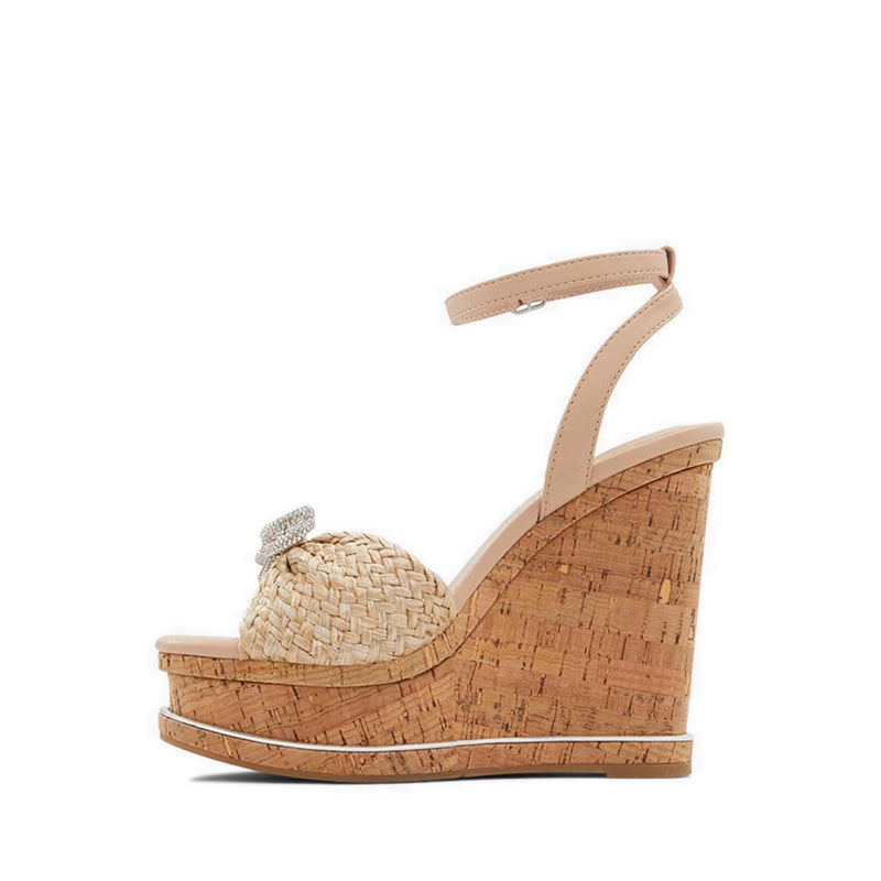Cheanwan Women's Wedge Sandals - Bone