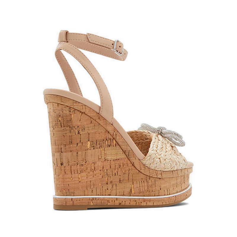 Cheanwan Women's Wedge Sandals - Bone