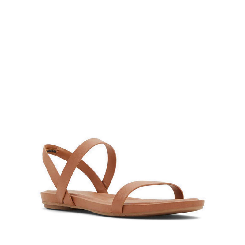 Pomawin Women's Flat Sandals - Cognac