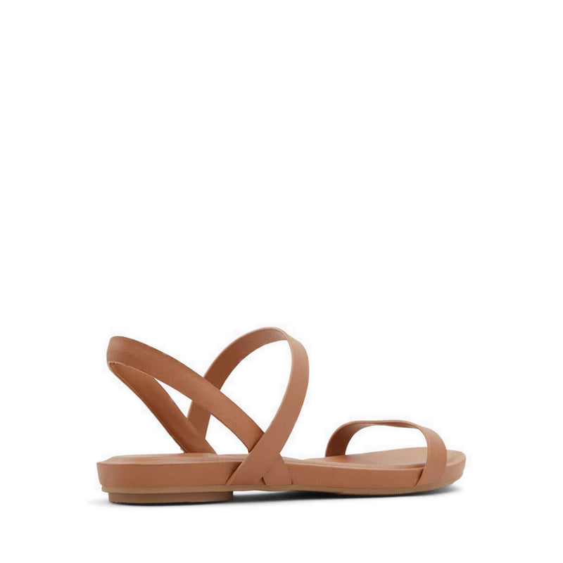 Pomawin Women's Flat Sandals - Cognac