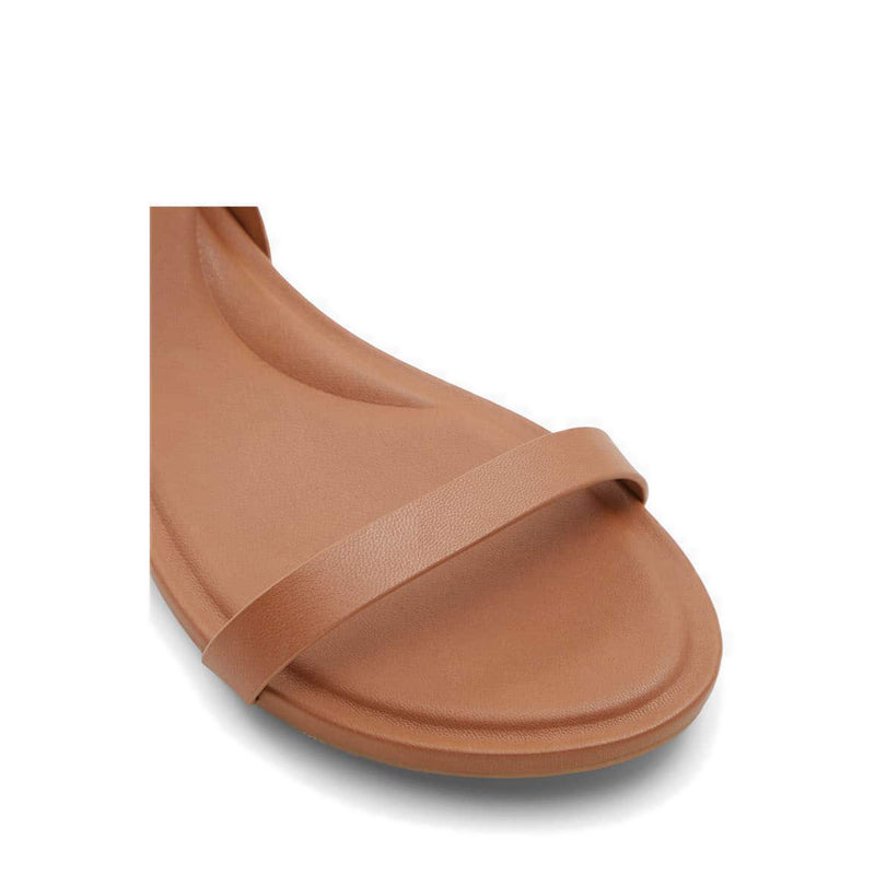 Pomawin Women's Flat Sandals - Cognac