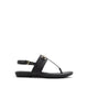 Deveteriel Women's Thong Flat Sandals - Black