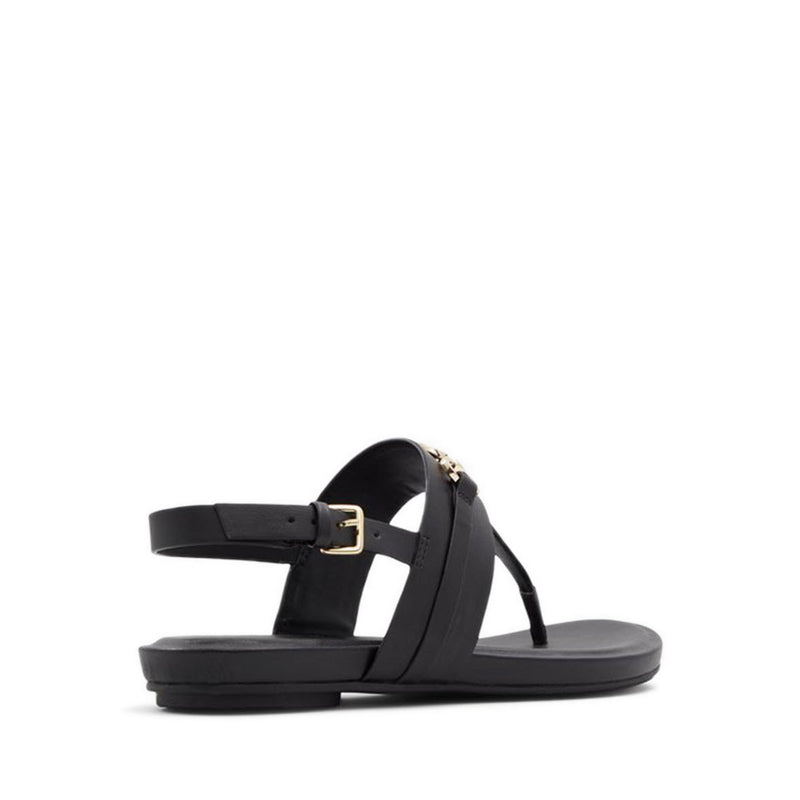 Deveteriel Women's Thong Flat Sandals - Black