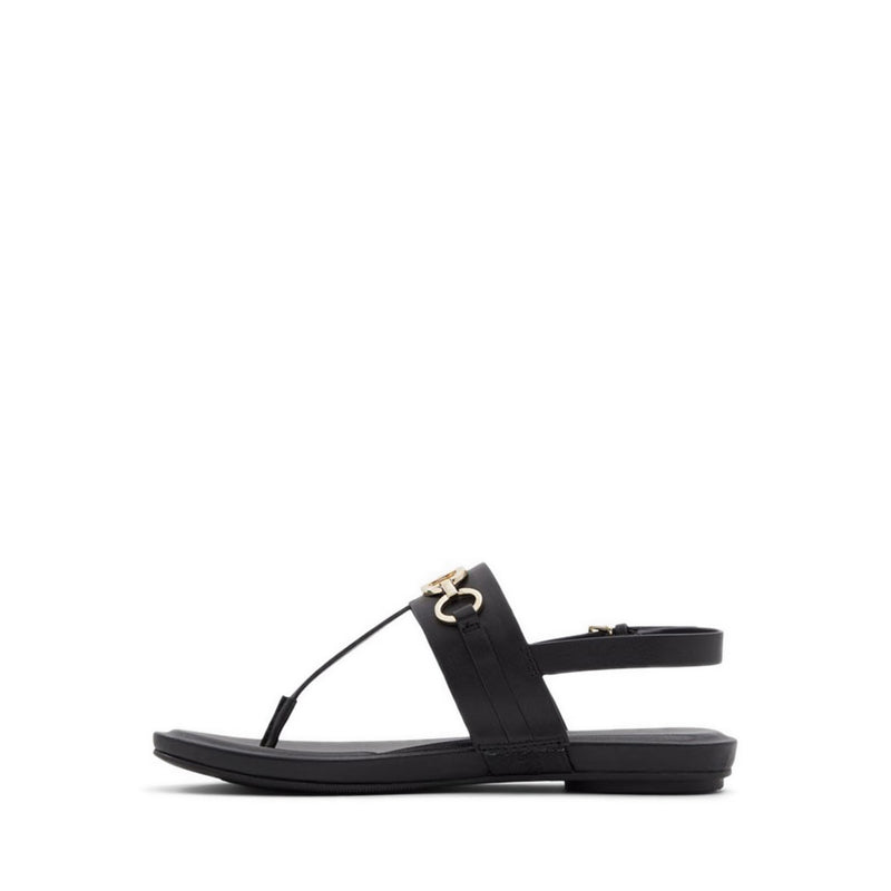 Deveteriel Women's Thong Flat Sandals - Black