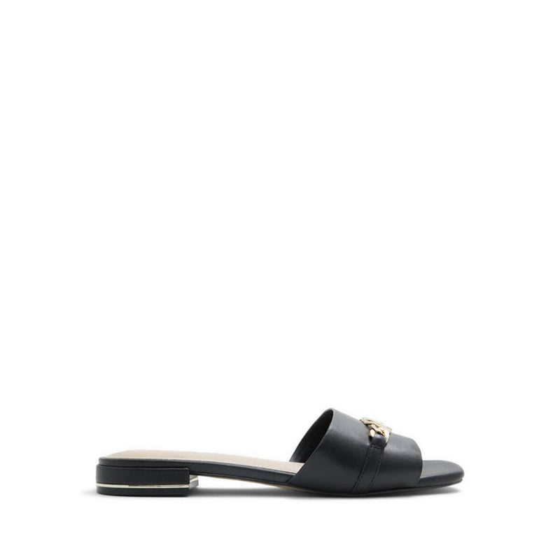 Emina Women's Flat Slide Sandals - Black