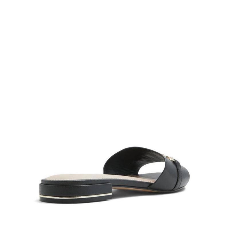 Emina Women's Flat Slide Sandals - Black