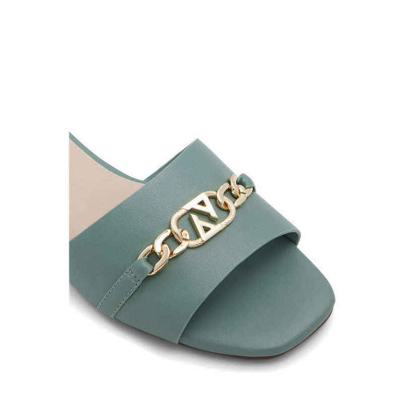 Emina Women's Flat Slide Sandals - Light Green
