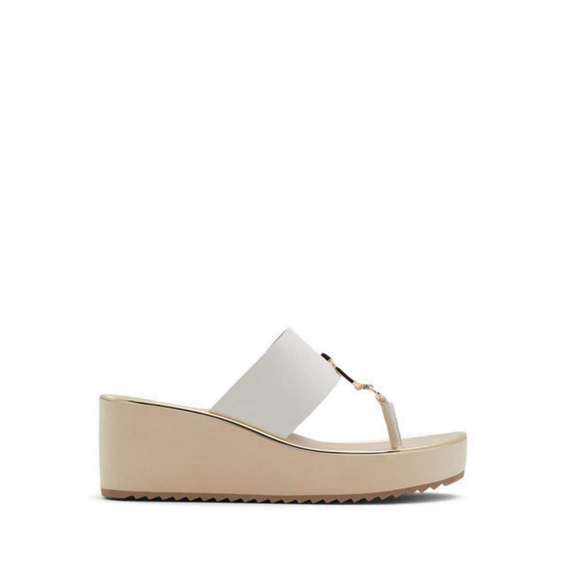 Fassbider Women's Wedge Sandals - White