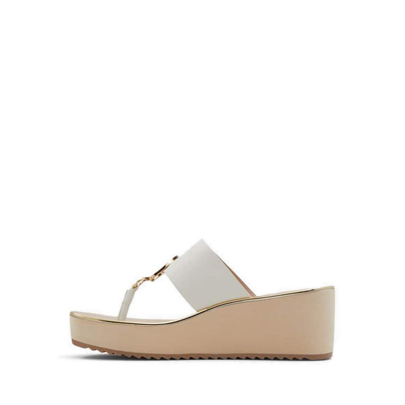 Fassbider Women's Wedge Sandals - White