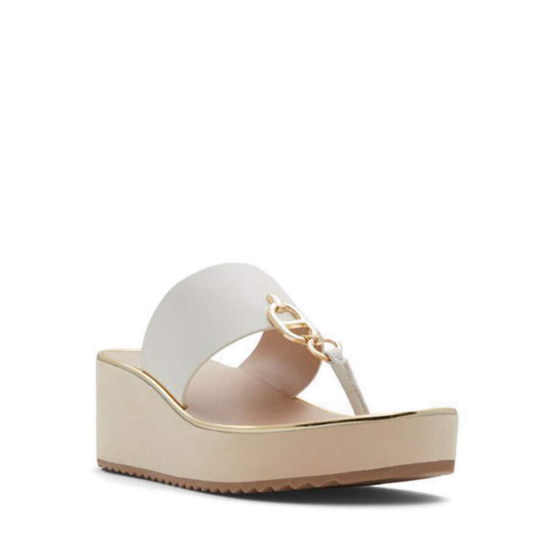 Fassbider Women's Wedge Sandals - White