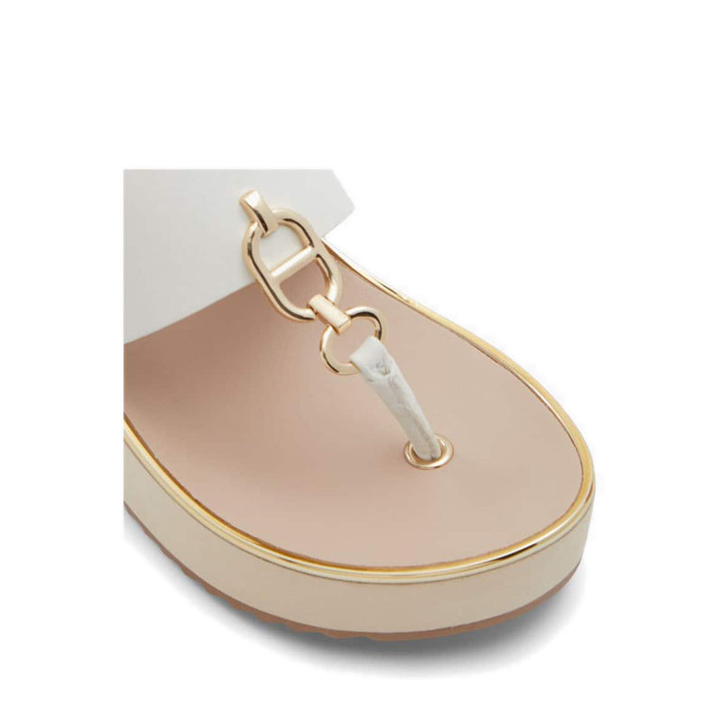 Fassbider Women's Wedge Sandals - White