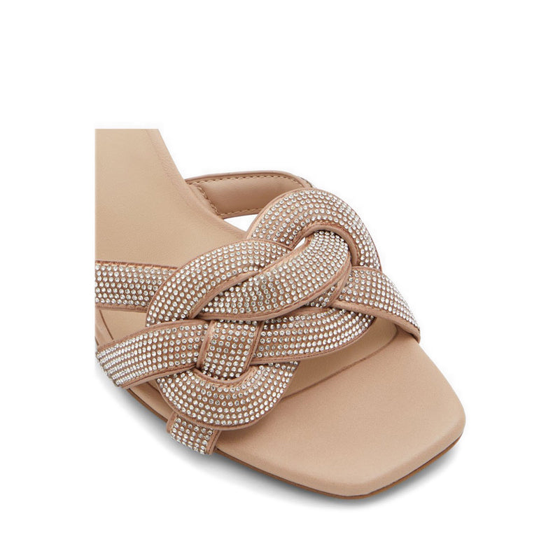 Grandly Women's Slide Heeled Sandals - Bone